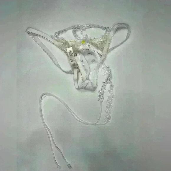 New with tags For Love and Lemons daisy yellow white thong xs - Picture 2 of 7